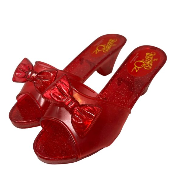 Wizard of Oz Dorothy Ruby Red Slippers Girls Toddler Shoes Dress Up Costume 7.5" - Picture 1 of 9
